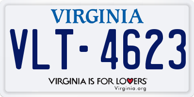 VA license plate VLT4623