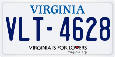 VA license plate VLT4628