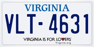 VA license plate VLT4631