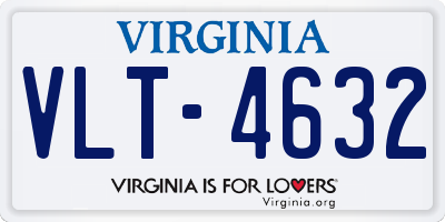 VA license plate VLT4632