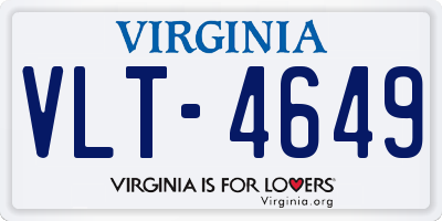 VA license plate VLT4649