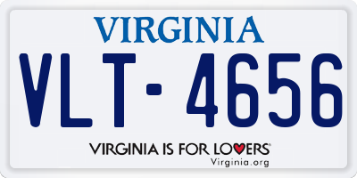 VA license plate VLT4656