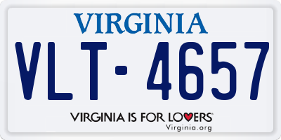 VA license plate VLT4657