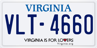 VA license plate VLT4660