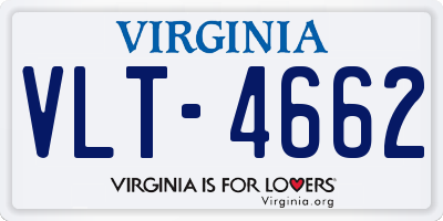 VA license plate VLT4662