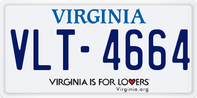 VA license plate VLT4664