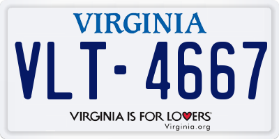 VA license plate VLT4667