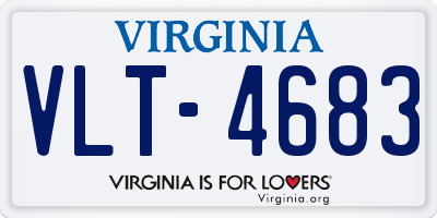 VA license plate VLT4683