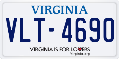 VA license plate VLT4690