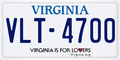 VA license plate VLT4700