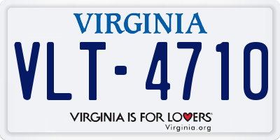 VA license plate VLT4710