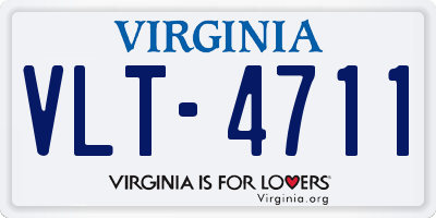 VA license plate VLT4711