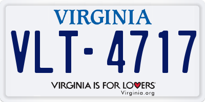 VA license plate VLT4717