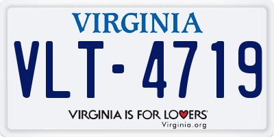 VA license plate VLT4719