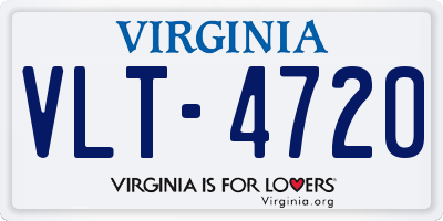 VA license plate VLT4720