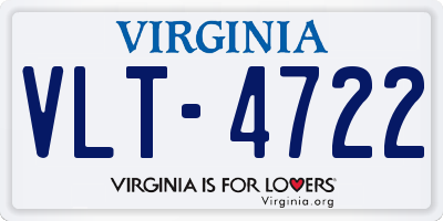 VA license plate VLT4722