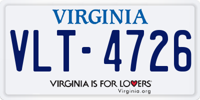 VA license plate VLT4726