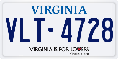 VA license plate VLT4728