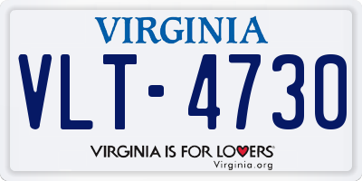 VA license plate VLT4730