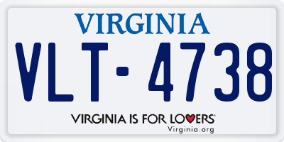 VA license plate VLT4738