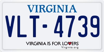 VA license plate VLT4739