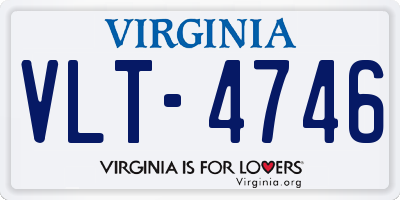 VA license plate VLT4746