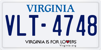 VA license plate VLT4748