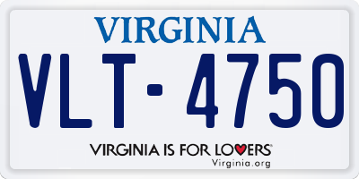 VA license plate VLT4750