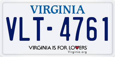 VA license plate VLT4761