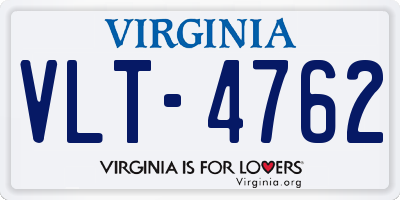 VA license plate VLT4762