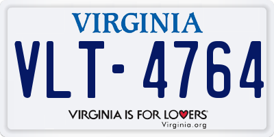 VA license plate VLT4764