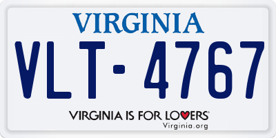 VA license plate VLT4767