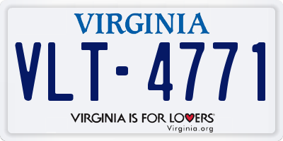 VA license plate VLT4771