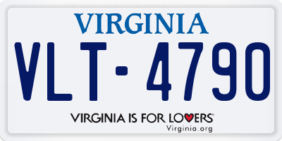 VA license plate VLT4790