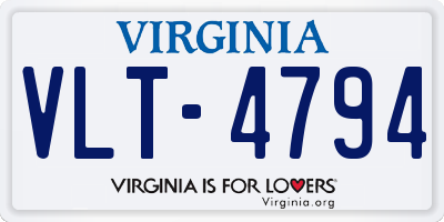 VA license plate VLT4794