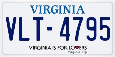 VA license plate VLT4795