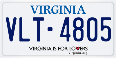 VA license plate VLT4805