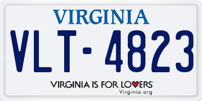 VA license plate VLT4823