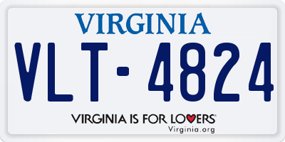 VA license plate VLT4824