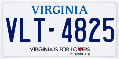 VA license plate VLT4825