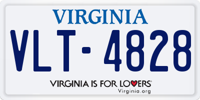 VA license plate VLT4828