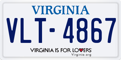 VA license plate VLT4867