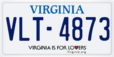 VA license plate VLT4873
