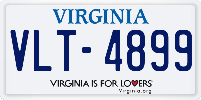 VA license plate VLT4899