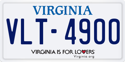 VA license plate VLT4900