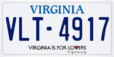 VA license plate VLT4917