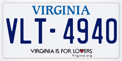 VA license plate VLT4940