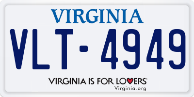 VA license plate VLT4949