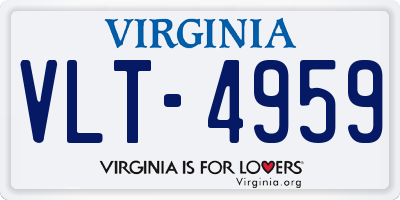 VA license plate VLT4959