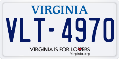 VA license plate VLT4970